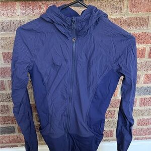 lululemon athletica Navy Blue Full-Zip Hooded Jacket